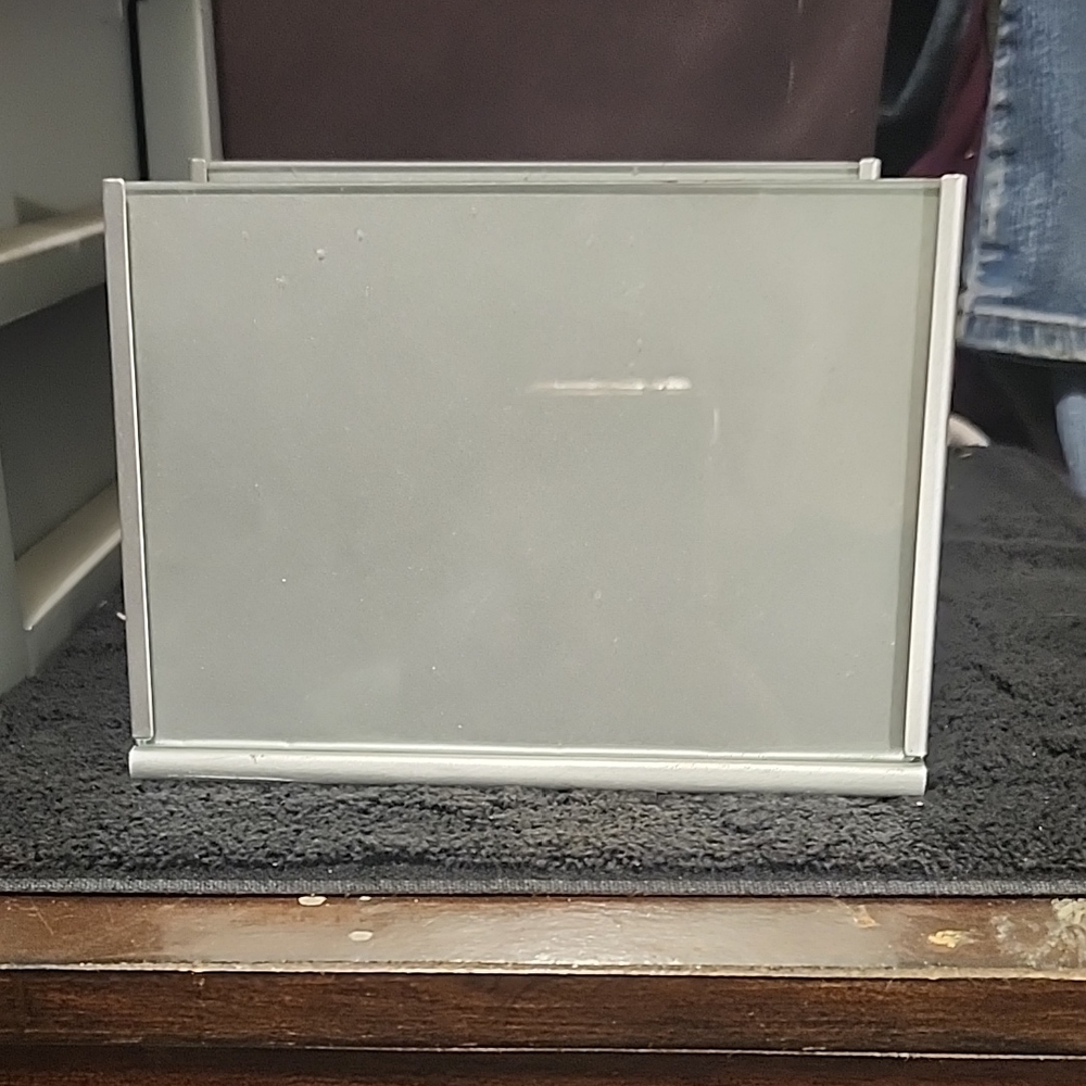 2 -Silver Glass Photo Frame 4x6